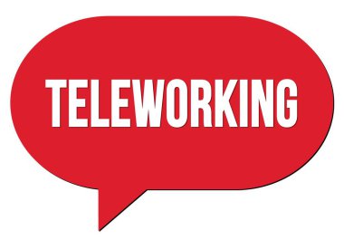 Kırmızı bir konuşma baloncuğu damgası ile yazılmış TeleLEME metni