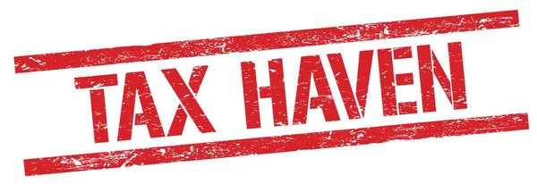 Текст Tax Haven Позначці Маркування Червоного Гранжевого Прямокутника — стокове фото