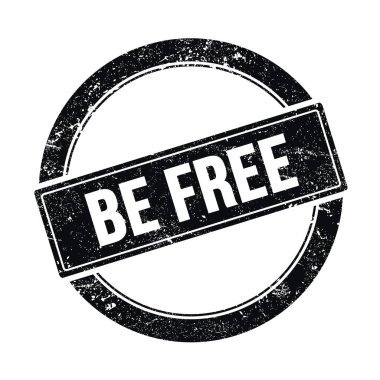 Siyah grungy round vintage pulu üzerinde özgür ol.