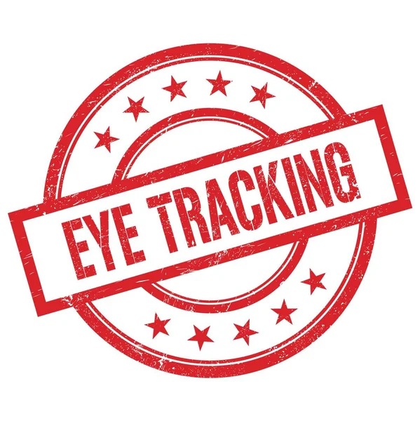 Eye Tracking Text Geschrieben Auf Rotem Runden Vintage Gummistempel — Stockfoto