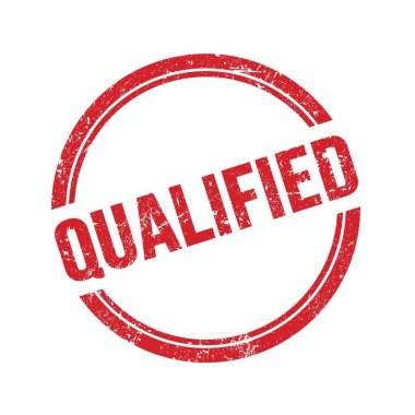 Kırmızı grungy vintage yuvarlak pulla yazılmış nitelikli metin.