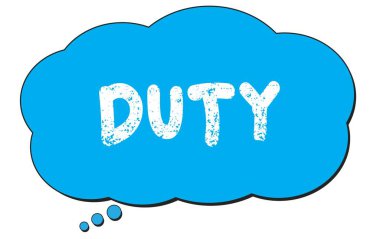 Mavi düşünce bulutu üzerine yazılmış görev metni.