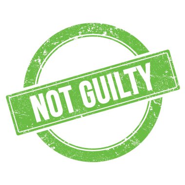 Yeşil grungy yuvarlak vintage pul üzerinde komik metin değil.