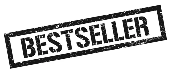 Bestseller Schwarzes Grungy Rechteck Stempelschild — Stockfoto