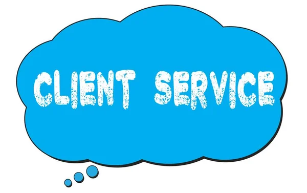 Client Service Text Written Blue Thought Cloud Bubble — Stock Photo, Image