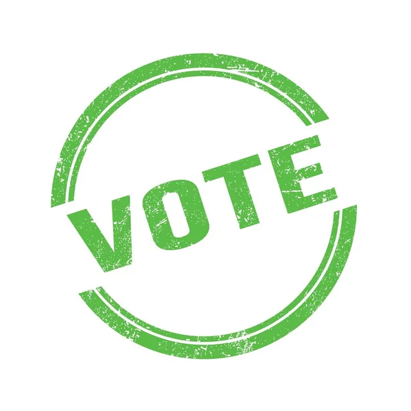 Vote Text Written Green Grungy Vintage Stamp — Stock fotografie