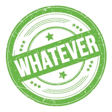 Yeşil yuvarlak, kirli doku damgası üzerine ne olursa olsun..