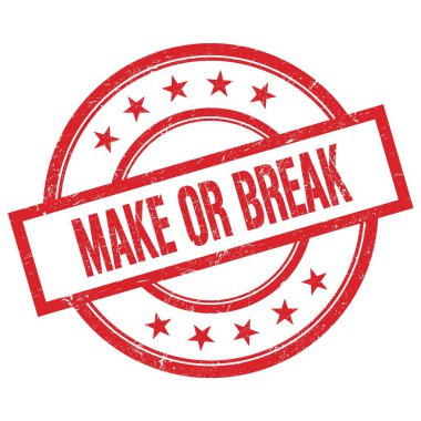 Kırmızı, yuvarlak, lastik damgalı bir metin oluştur ya da kır.