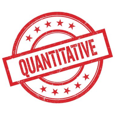 Kırmızı yuvarlak plastik damga üzerine yazılmış niceliksel metin.