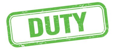 Yeşil grungy vintage dikdörtgen damgalı görev metni.