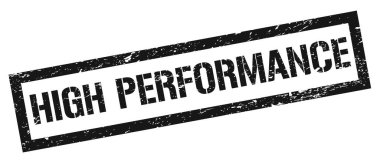 Yüksek Performans Siyah kirli dikdörtgen damga işareti.