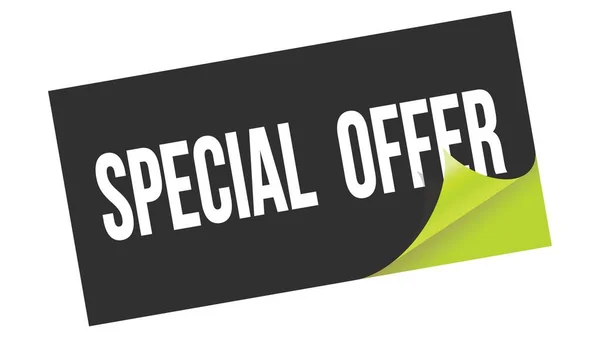 Special Offer Text Written Black Green Sticker Stamp — Stock Photo, Image