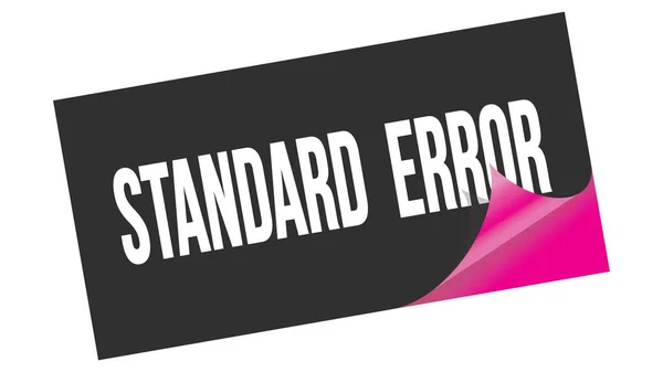 Текст Standard Error Написаний Чорно Рожевій Наклейці — стокове фото