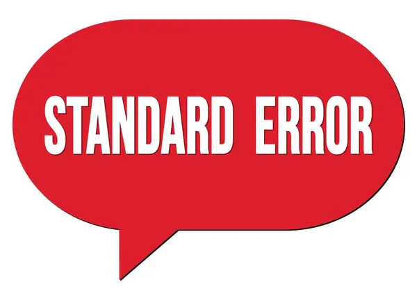 Текст Standard Error Написаний Марці Червоної Бульбашки Мовлення — стокове фото