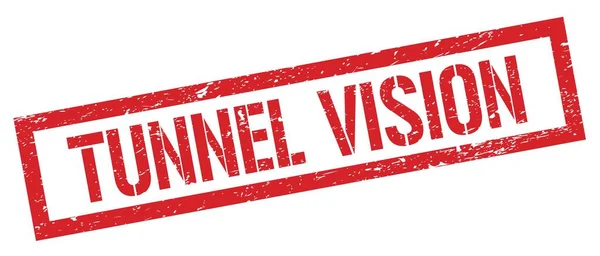 TUNNEL VISION red grungy rectangle stamp sign.