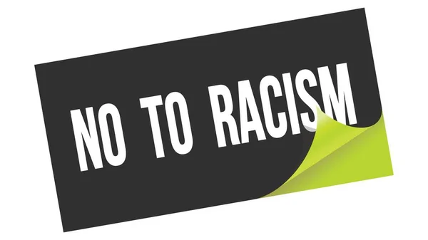 Racismo Texto Escrito Sello Adhesivo Verde Negro — Foto de Stock