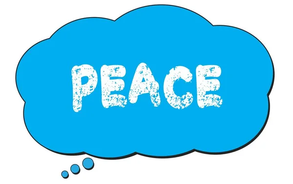 Peace Text Napsaný Modré Myšlenkové Bublině — Stock fotografie