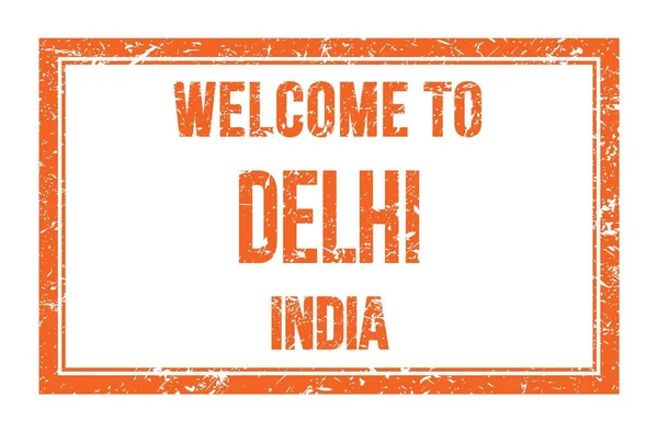 Welcome Delhi India ยนบนส เหล ยมผ — ภาพถ่ายสต็อก