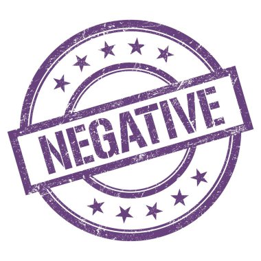 Mor menekşe üzerine yazılmış olumsuz metin eski model lastik damga.