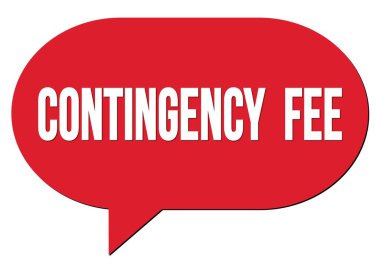 Kırmızı bir konuşma kabarcığı damgası ile yazılmış devamlılık ücreti metni