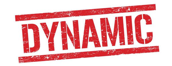 ДИНАМИЧЕСКИЙ текст на красном грифе и прямоугольном штампованном знаке.