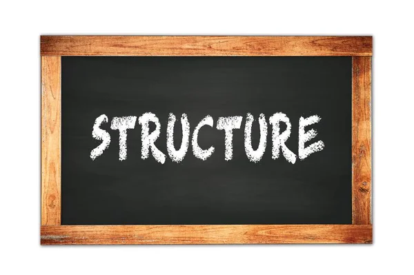 Estructura Texto Escrito Negro Marco Madera Pizarra Escolar — Foto de Stock