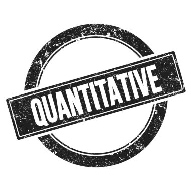 Siyah grungy yuvarlak vintage pul üzerinde niceliksel metin.