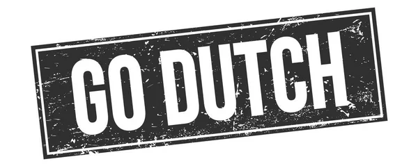 Dutch Text Svart Grungy Rektangel Stämpel Tecken — Stockfoto
