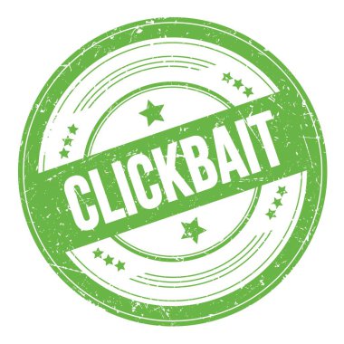 Yeşil yuvarlak grungy doku damgasıyla ilgili TIKLAYIN metni.