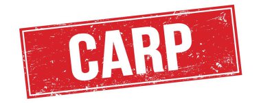 Kırmızı grungy dikdörtgen damga işareti üzerinde CARP metni.