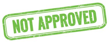 Yeşil grungy vintage dikdörtgen damgası üzerinde Onaylanmamış metin.