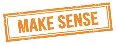 Turuncu grungy vintage dikdörtgen damgası üzerinde SENSE metni oluştur.