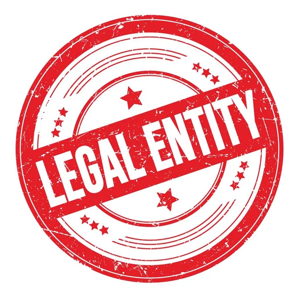 Legal Entity Text Red Grungy Texture Stamp — Stockfoto