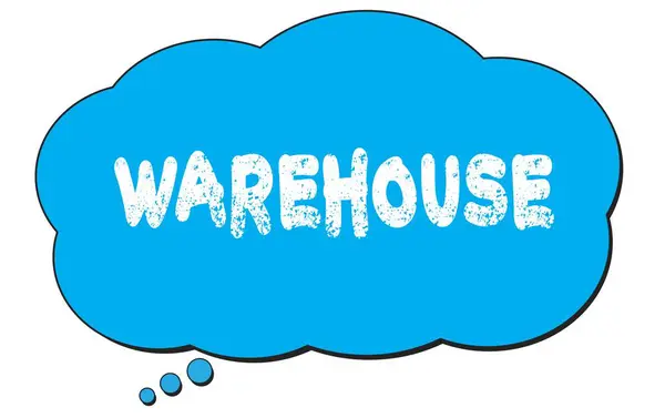 Warehouse Text Written Blue Thought Cloud Bubble — Stock Photo, Image