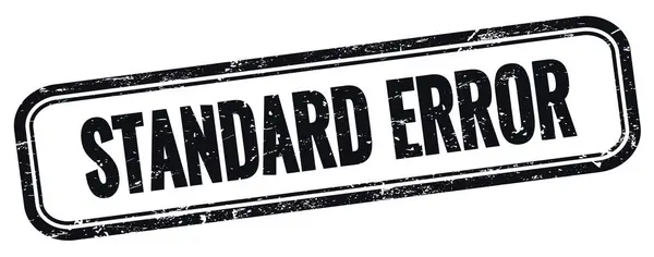 Standard Error Texto Preto Grungy Vintage Retângulo Carimbo — Fotografia de Stock