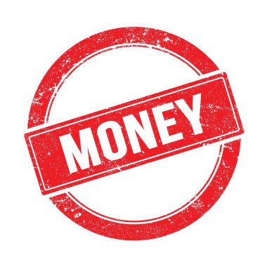 Kırmızı, kirli, eski pullu para metni..