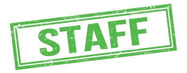 Yeşil grungy vintage dikdörtgen damgalı personel metni.