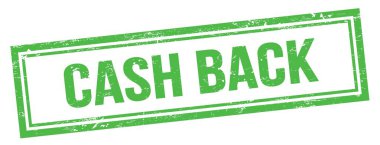 Yeşil grungy vintage dikdörtgen damgalı CASH arka metin.