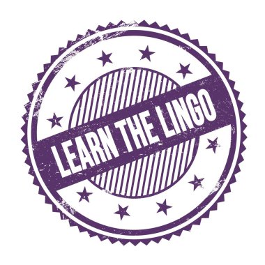 Mor çivit renginde yazılmış LINGO metnini öğrenin..