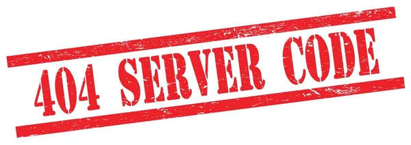 404 Teks Server Code Pada Stempel Persegi Panjang Merah — Stok Foto