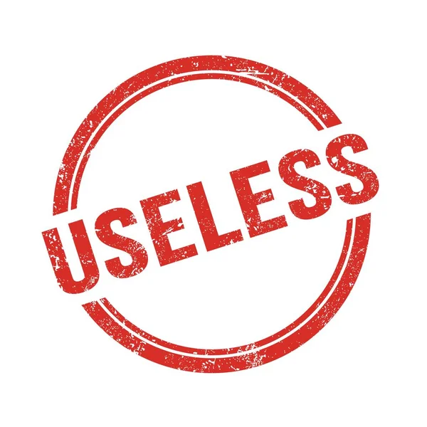 Kırmızı grungy vintage yuvarlak pul üzerine yazılmış kullanışsız metin.