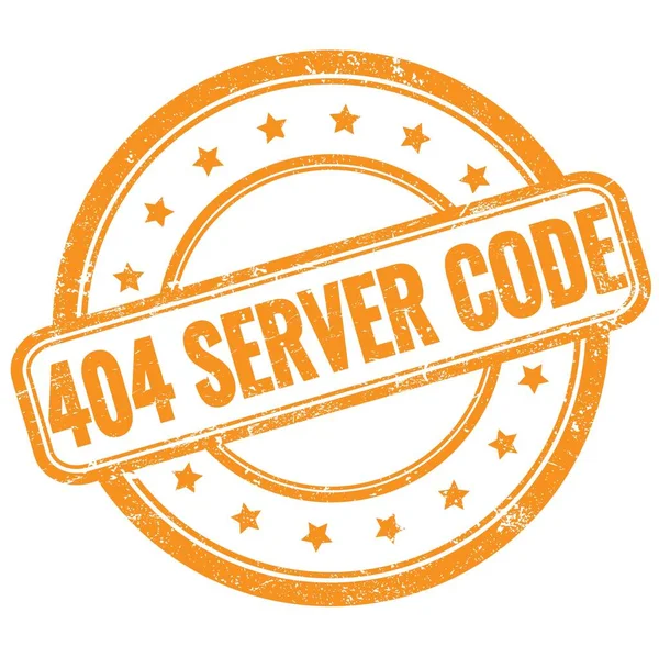 오렌지 빈티지 Grungy 도장에 404 Server Code 텍스트 — 스톡 사진