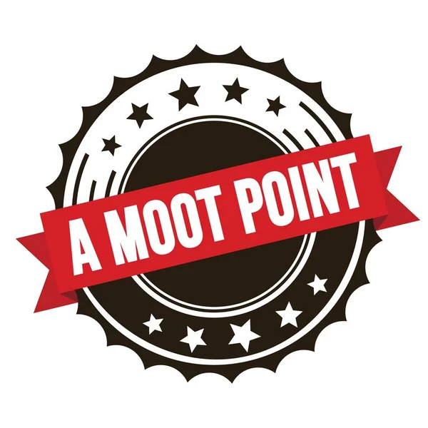 Текст Moot Point Марці Червоно Коричневої Стрічки — стокове фото