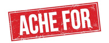 Kırmızı grungy dikdörtgen damga işareti üzerindeki metin için ACHE.