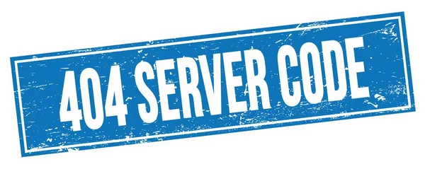 404 Server Code Texto Sinal Carimbo Retângulo Grungy Azul — Fotografia de Stock