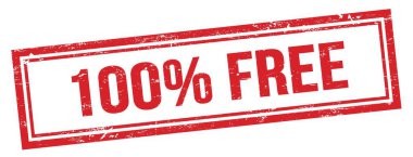 Kırmızı grungy vintage dikdörtgen damgalı% 100 özgür metin.