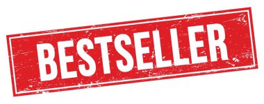 Kırmızı grungy dikdörtgen mühür işareti üzerinde BESTSELLER metin.