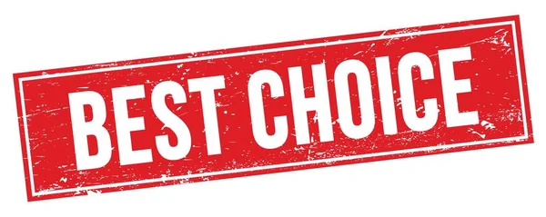 Best Choice Text Auf Rotem Grungy Rechteck Stempelschild — Stockfoto
