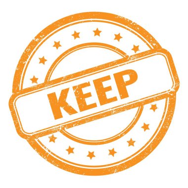 Turuncu grungy vintage lastik damga üzerinde metin tutun.