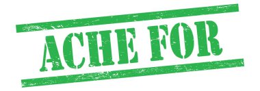 Yeşil grungy vintage kauçuk damgalı metin için ACHE.